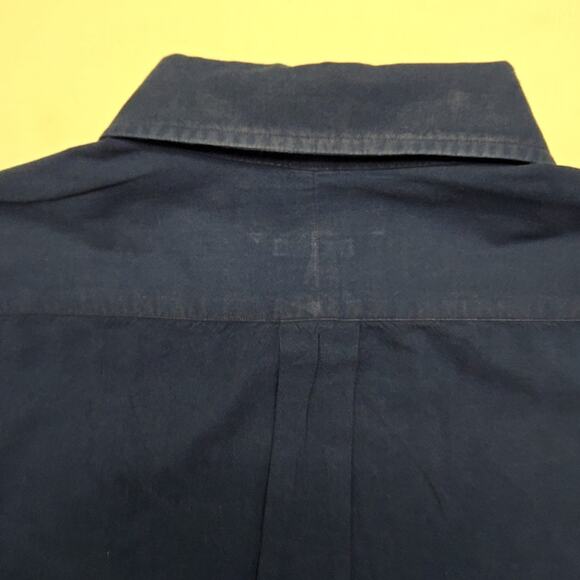 Ralph Lauren Polo Shirt Custom Fit Blue Button Down Long Sleeve XXL Mens - Picture 9 of 11